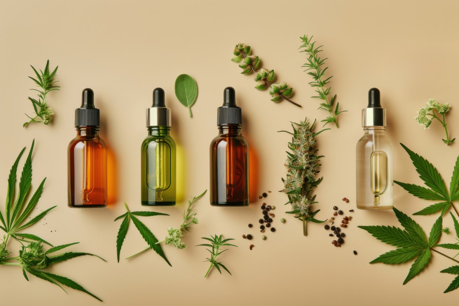 Natural homoeopathic preparation with fresh flowers and botanicals